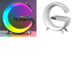 LED Lamp Bluetooth Speake Wireless Charger Atmosphere Lamp App Control For Bedroom Intelligent G Shaped LED Lamp