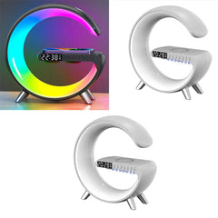 LED Lamp Bluetooth Speake Wireless Charger Atmosphere Lamp App Control For Bedroom Intelligent G Shaped LED Lamp