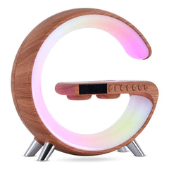 LED Lamp Bluetooth Speake Wireless Charger Atmosphere Lamp App Control For Bedroom Intelligent G Shaped LED Lamp